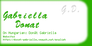 gabriella donat business card